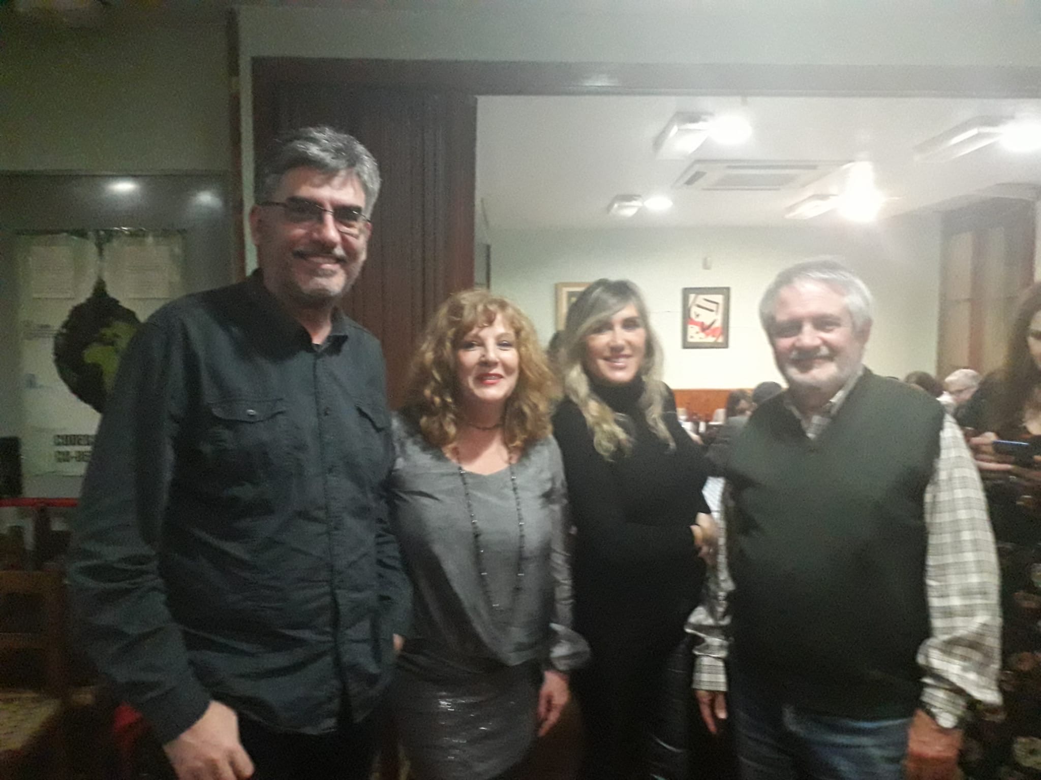 Antonio Tausiet, María Mercader, Isabel Lahuerta y Manuel Aparicio